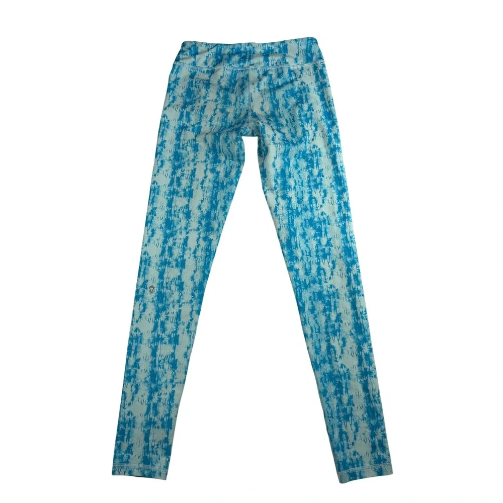 Ivivva Girl's Leggings Tie Dye Blue Sz 12